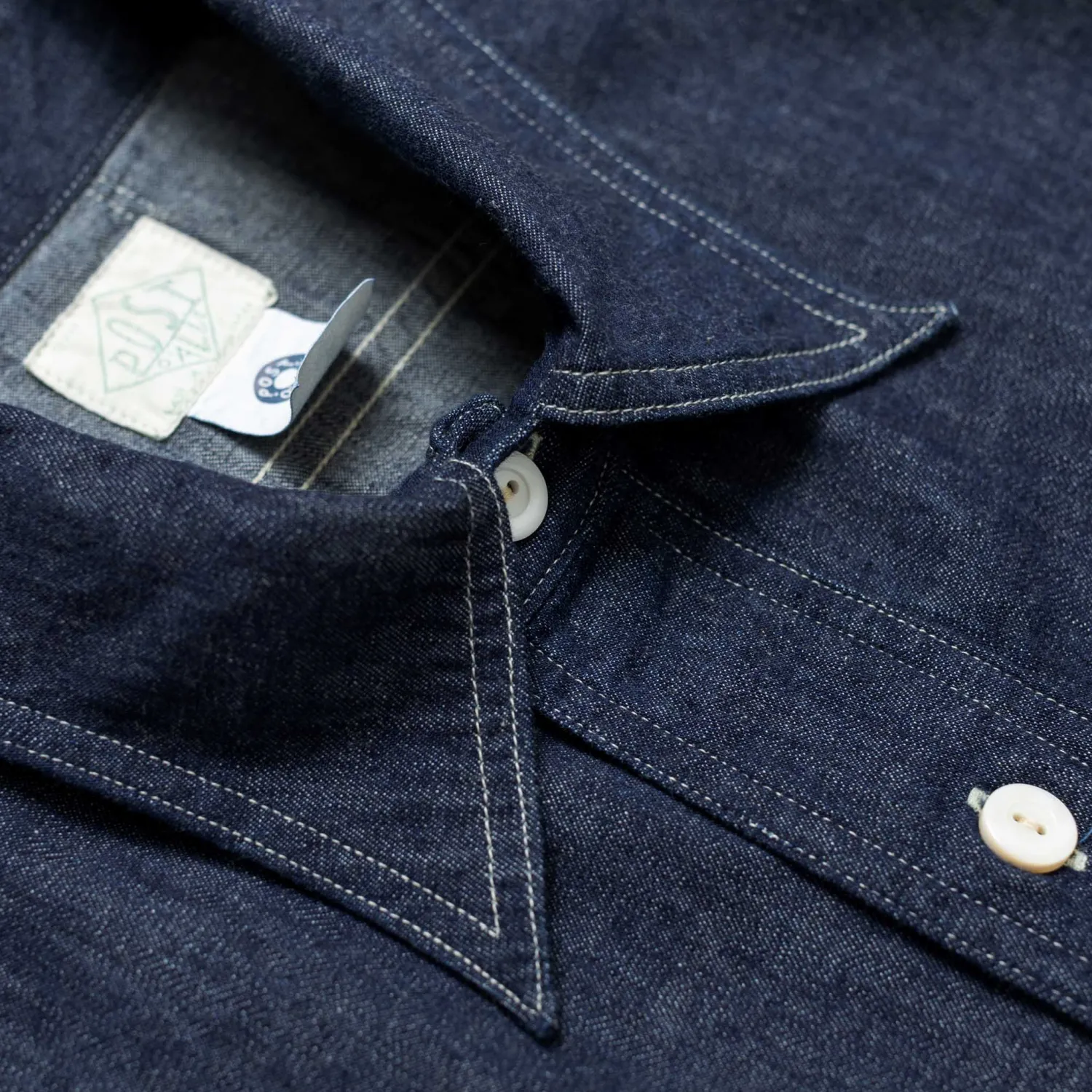 Post Overalls Shirts<No.2 Shirt Light Denim Indigo