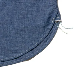 Post Overalls Shirts<S/S Pullover Shirt Chambray Indigo