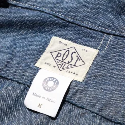 Post Overalls Shirts<S/S Pullover Shirt Chambray Indigo