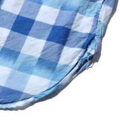 Post Overalls Shirts<St. Louis Ikat Check Shirt Blue