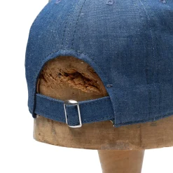 Poten Baseball Cap Poten<Poten Cotton/Linen Chambray Baseball Cap Navy