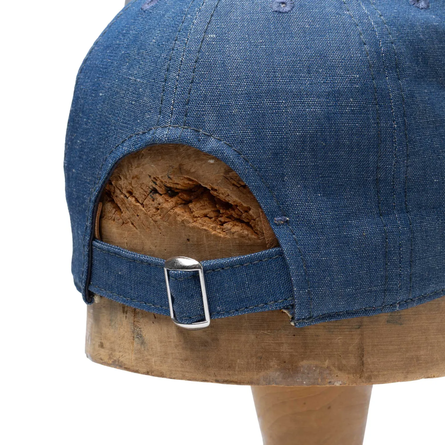 Poten Baseball Cap Poten<Poten Cotton/Linen Chambray Baseball Cap Navy