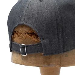 Poten Baseball Cap Poten<Poten Cotton/Linen Chambray Baseball Cap Black