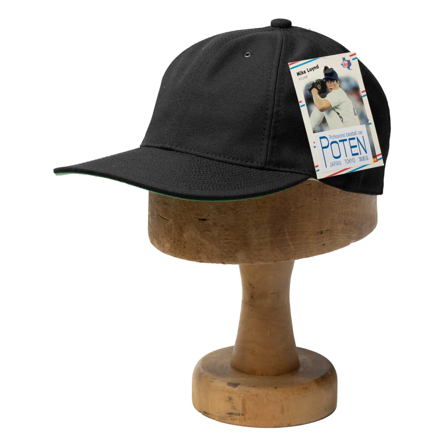 Poten Baseball Cap Poten<Poten Vintage Hopsack Baseball Cap Black