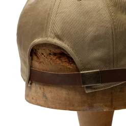 Poten Baseball Cap Poten<Poten Vintage Nylon Baseball Cap Beige