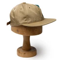 Poten Baseball Cap Poten<Poten Vintage Nylon Baseball Cap Beige