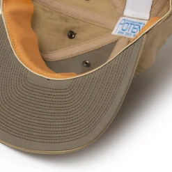 Poten Baseball Cap Poten<Poten Vintage Nylon Baseball Cap Beige