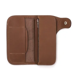 Clutch Cafe Red Moon<Red Moon Long Wallet Dark Tan