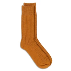 Rototo Rototo<Cotton Wool Ribbed Crew Socks Gold