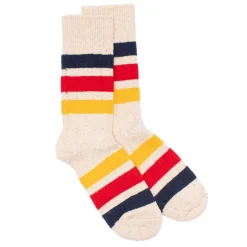 Rototo Rototo<Park Stripe Socks Ivory