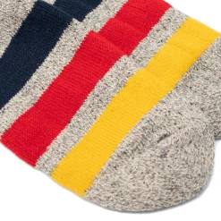 Rototo Rototo<Park Stripe Socks M. Gray