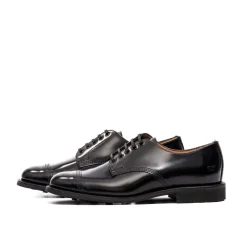 Sanders Sanders<Japan Picusa Gibson Toe Cap Shoe Black 1128B