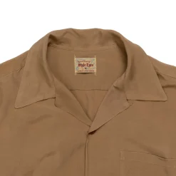 Style Eyes Shirts<by Toyo Enterprise Plain Bowling S/S Shirt Brown