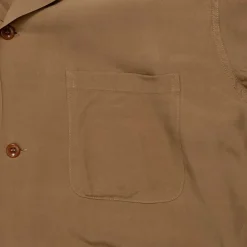 Style Eyes Shirts<by Toyo Enterprise Plain Bowling S/S Shirt Brown