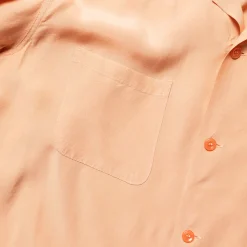 Style Eyes Shirts<by Toyo Enterprise Plain Rayon Bowling Shirt Pink