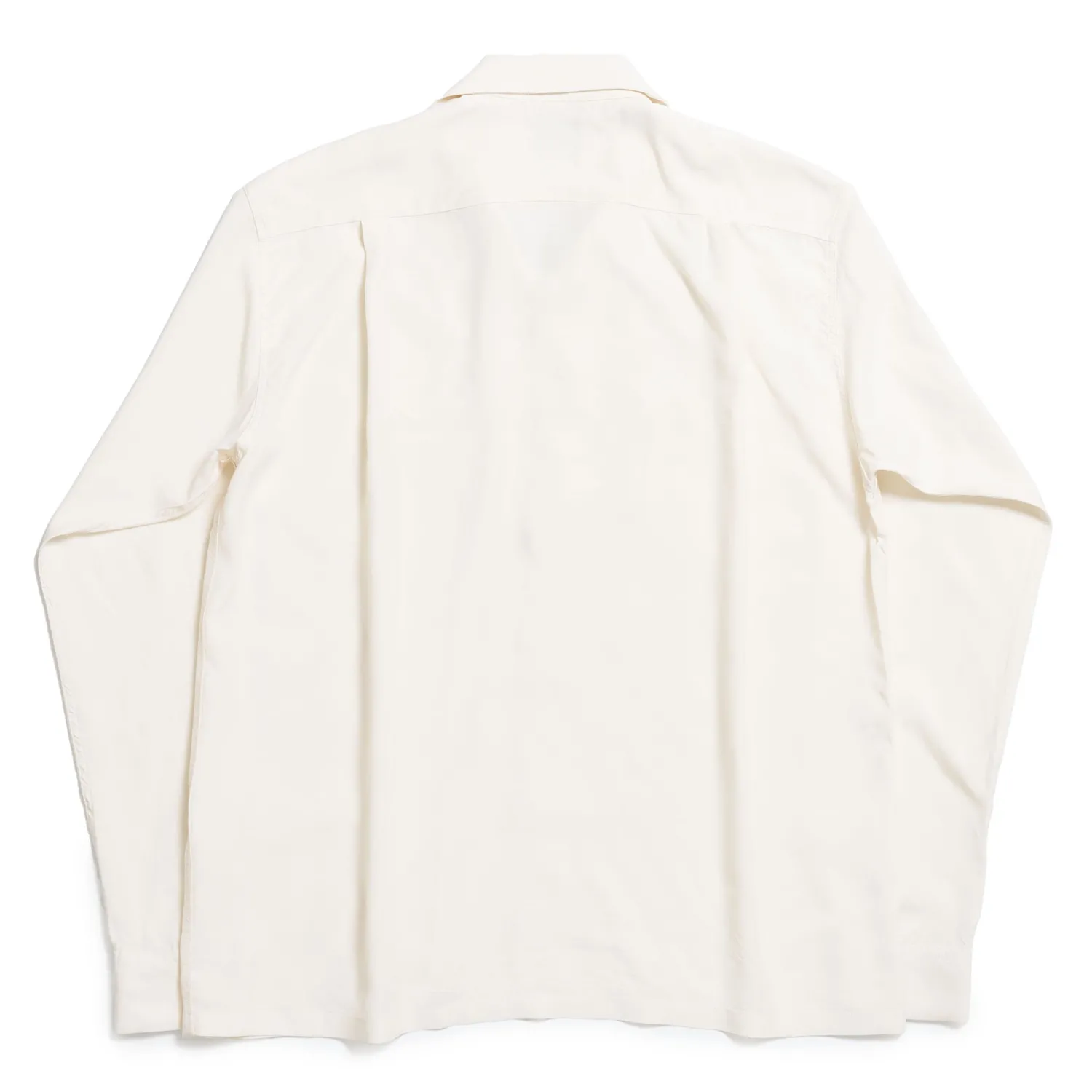 Style Eyes Shirts<by Toyo Enterprise Plain Rayon Bowling Shirt Off White