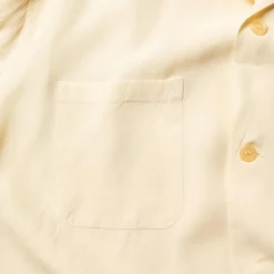 Style Eyes Shirts<by Toyo Enterprise Plain Rayon Bowling Shirt Off White