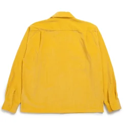 Style Eyes Shirts<Solid Model Corduroy Sports Shirt Yellow