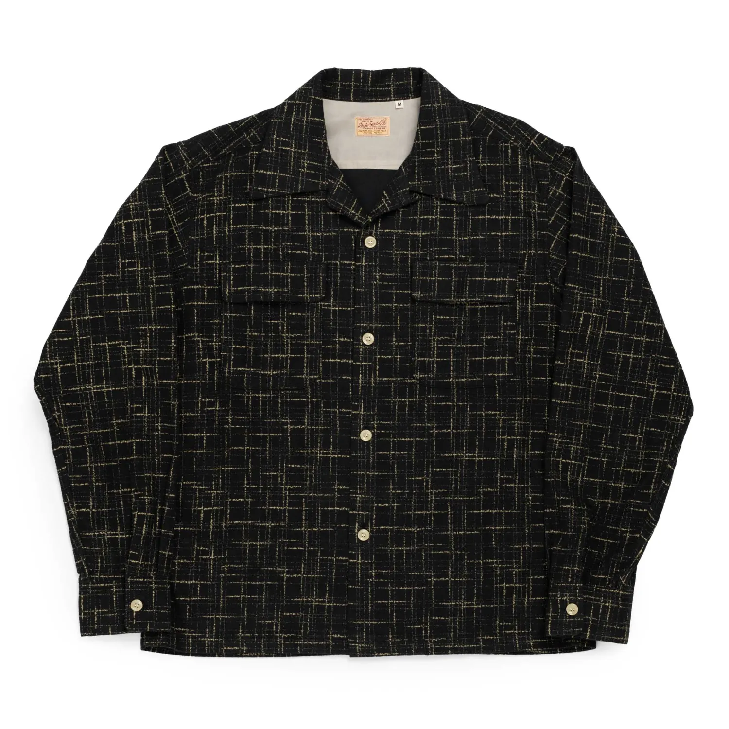 Style Eyes Shirts<Splash Flannel Sport Shirt Black
