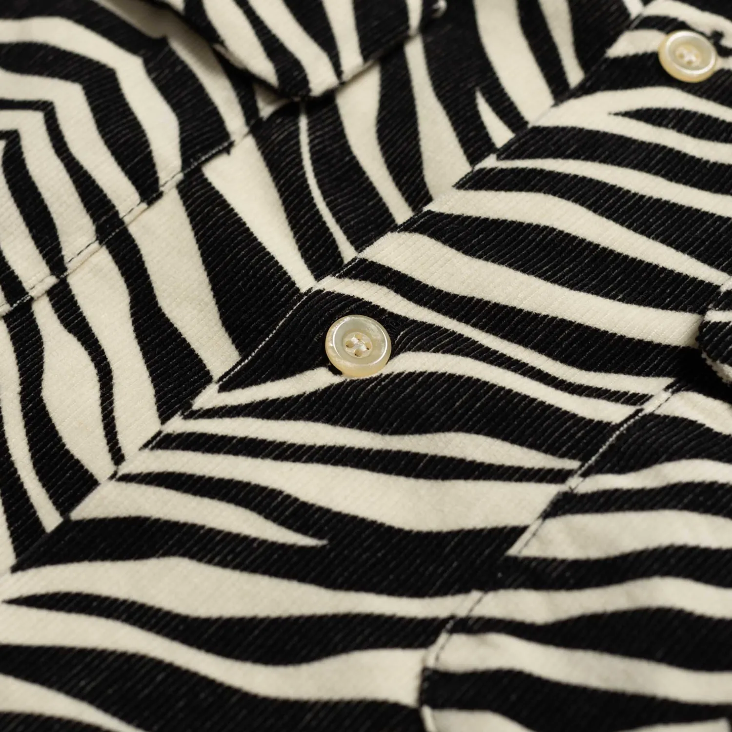 Style Eyes Shirts<Zebra Corduroy Shirt Off White