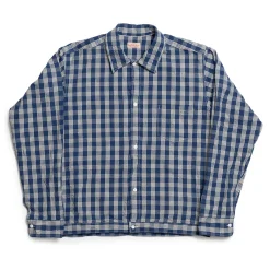 Sun Surf Shirts<by Union Supply Palaka Check Shirt Navy (One Wash)