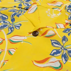 Sun Surf Shirts|Hawaiian Shirt<Ginger Lily Hawaiian Shirt Yellow