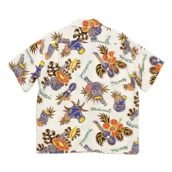 Sun Surf Shirts|Hawaiian Shirt<Hawaii Musical Hawaiian Shirt White