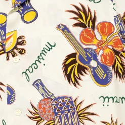 Sun Surf Shirts|Hawaiian Shirt<Hawaii Musical Hawaiian Shirt White