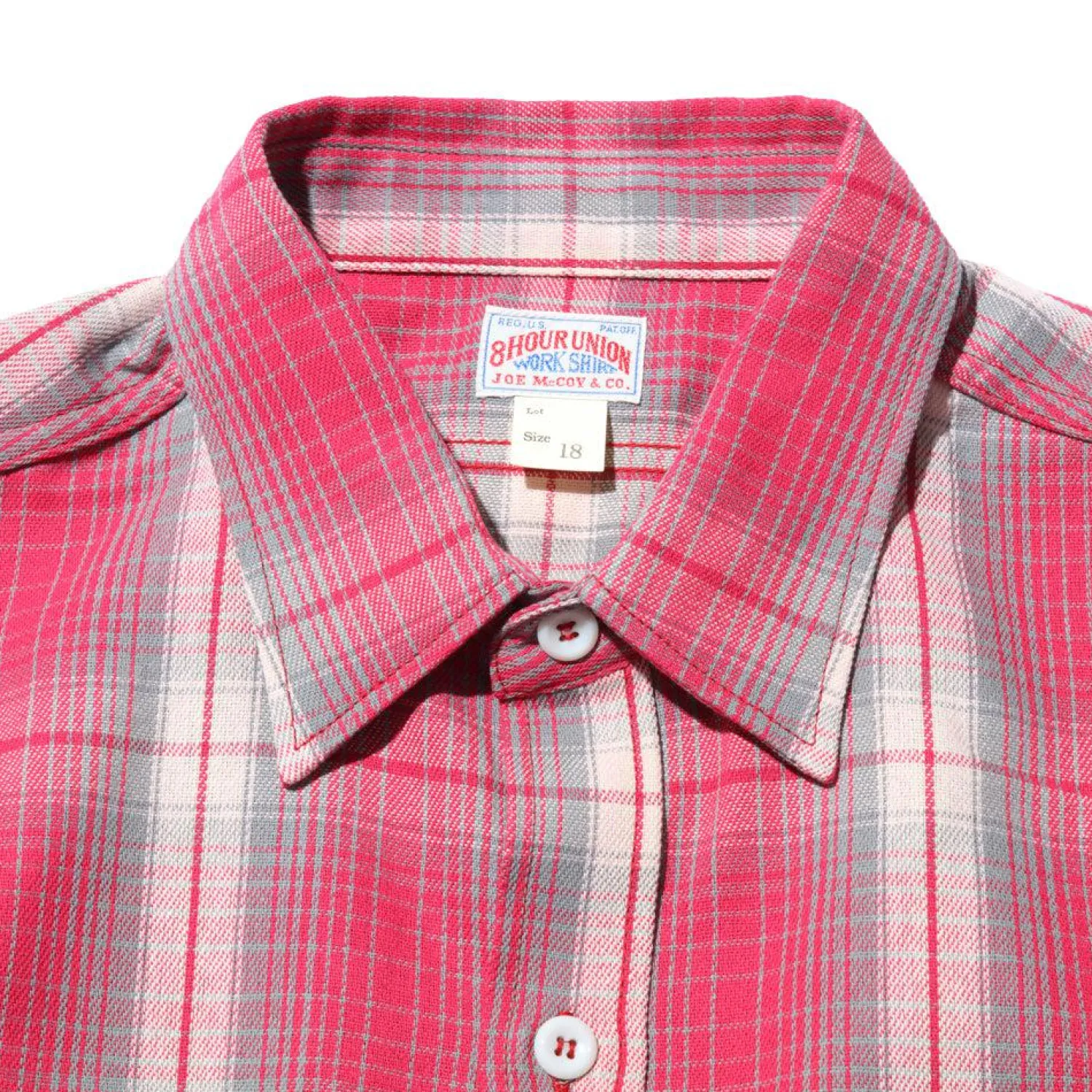 The Real McCoy's Shirts<8HU Ombre Check Summer Flannel Shirt Pink