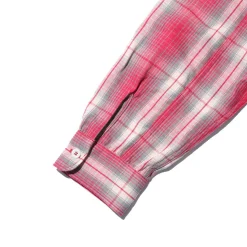 The Real McCoy's Shirts<8HU Ombre Check Summer Flannel Shirt Pink