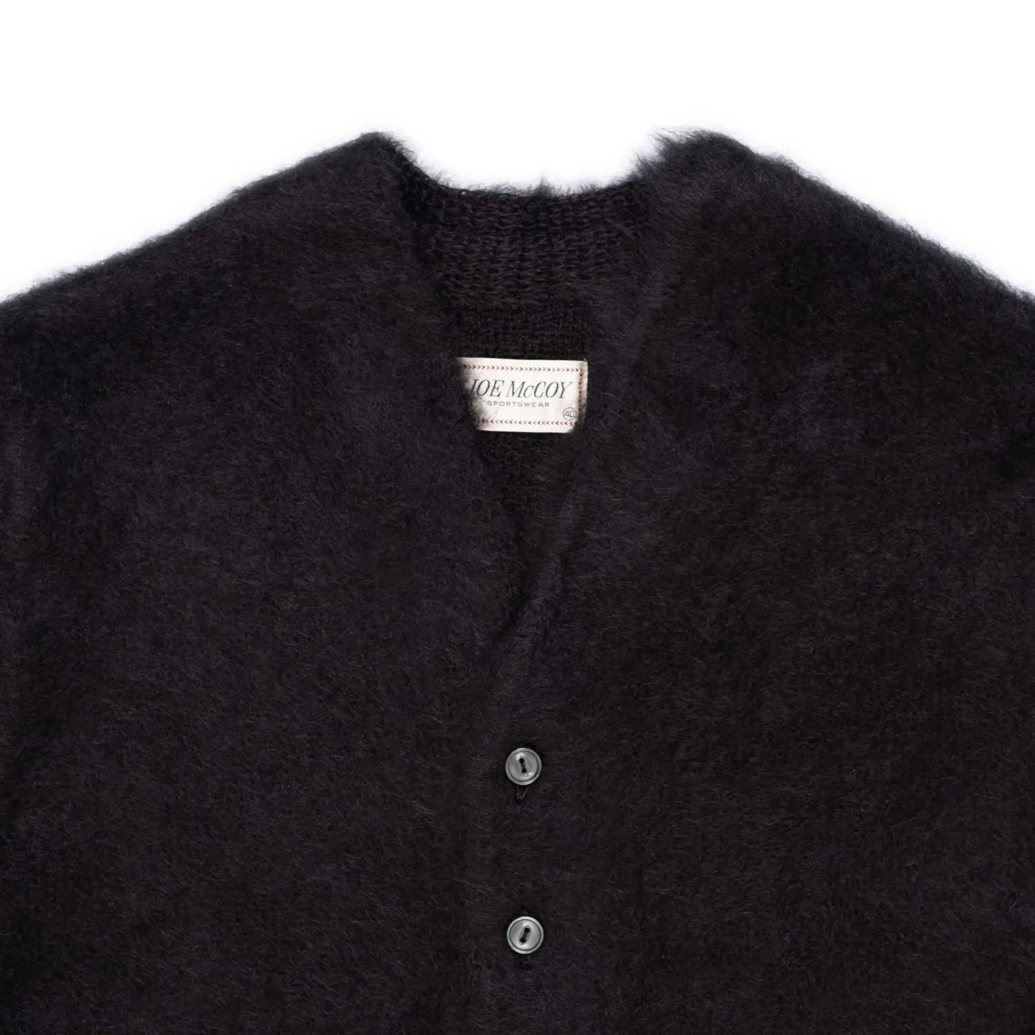 The Real McCoy's Knitwear<Joe McCoy Mohair Cardigan Black