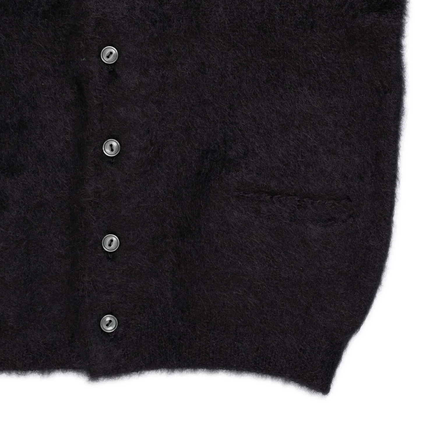 The Real McCoy's Knitwear<Joe McCoy Mohair Cardigan Black