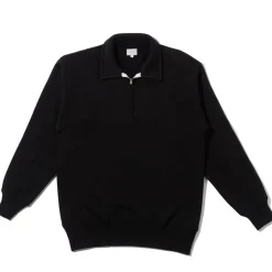 The Real McCoy's Sweatshirts & Hoodies<10.oz Loopwheel 1/4 Zip Sweatshirt Black