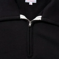 The Real McCoy's Sweatshirts & Hoodies<10.oz Loopwheel 1/4 Zip Sweatshirt Black