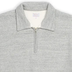 The Real McCoy's Sweatshirts & Hoodies<10.oz Loopwheel 1/4 Zip Sweatshirt Grey