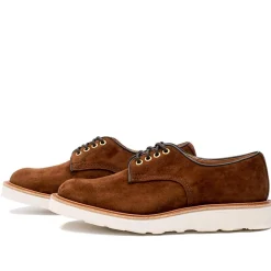 Tricker's Tricker's<For Clutch Cafe Daniel Derby Shoe Ridge Kudu Reverse Suede