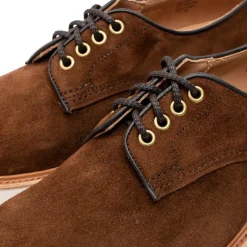 Tricker's Tricker's<For Clutch Cafe Daniel Derby Shoe Ridge Kudu Reverse Suede