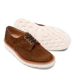 Tricker's Tricker's<For Clutch Cafe Daniel Derby Shoe Ridge Kudu Reverse Suede