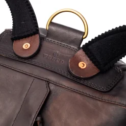 Vasco Vasco<Leather Army Rucksack Brown