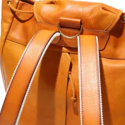 Vasco Vasco<Leather Army Rucksack Mustard Camel