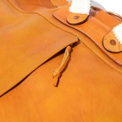 Vasco Vasco<Leather Army Rucksack Mustard Camel