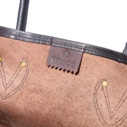 Vasco Vasco<Leather Old Tote Bag Black