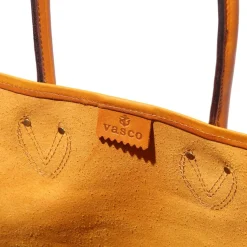 Vasco Vasco<Leather Old Tote Bag Mustard Camel