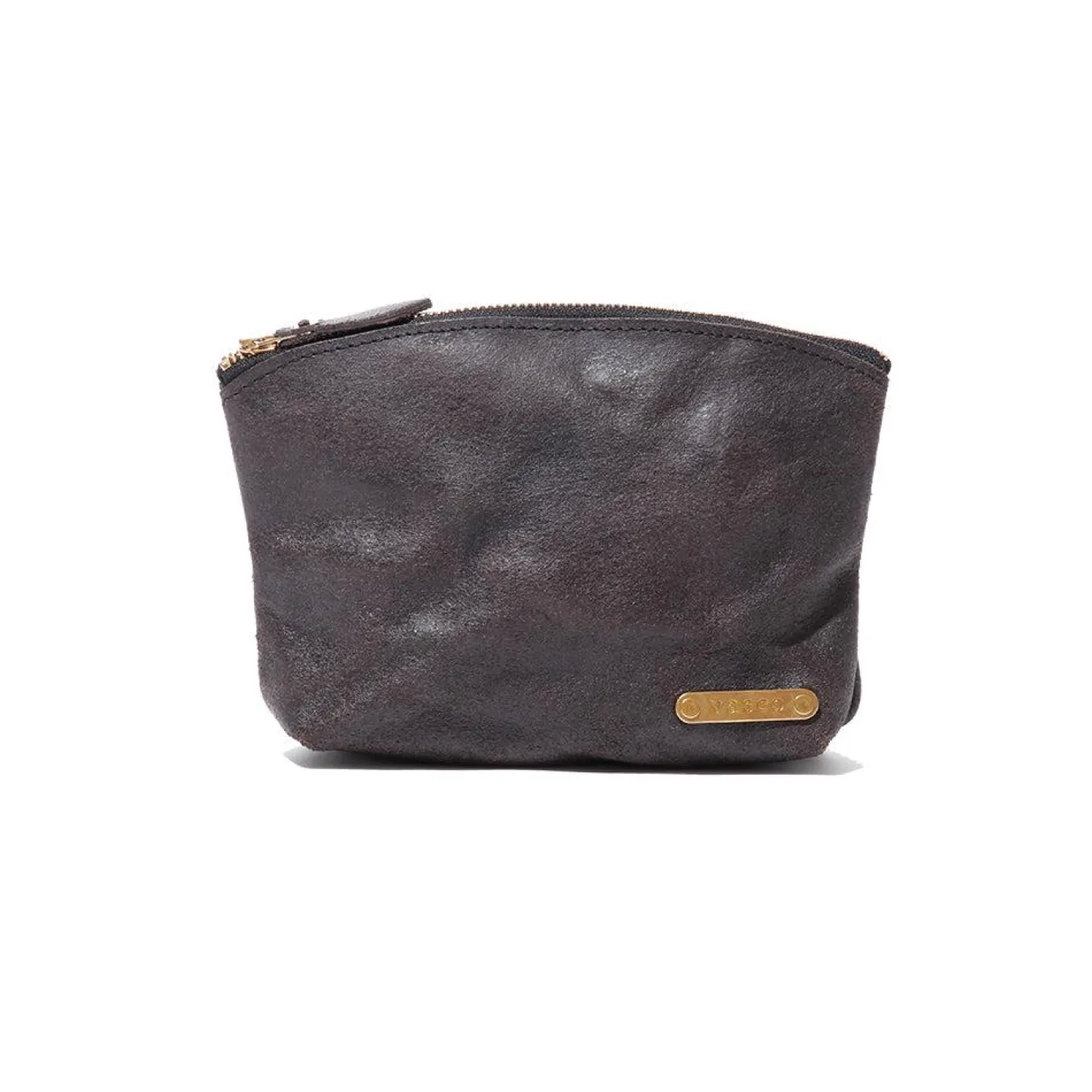 Vasco Vasco<Leather Travel Pouch Black Roughout