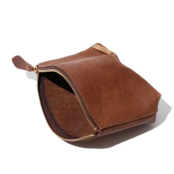 Vasco Vasco<Leather Travel Pouch Brown Roughout