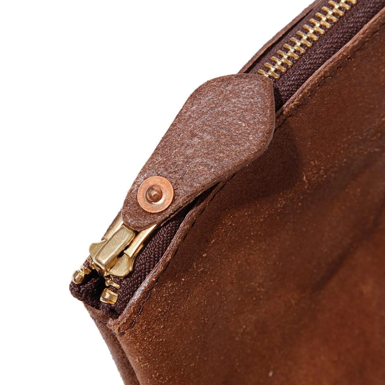 Vasco Vasco<Leather Travel Pouch Brown Roughout