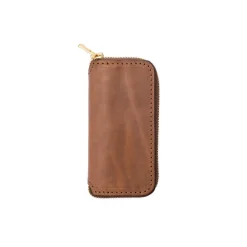 Vasco Vasco<Leather Voyage Round Zip Key Case Verde