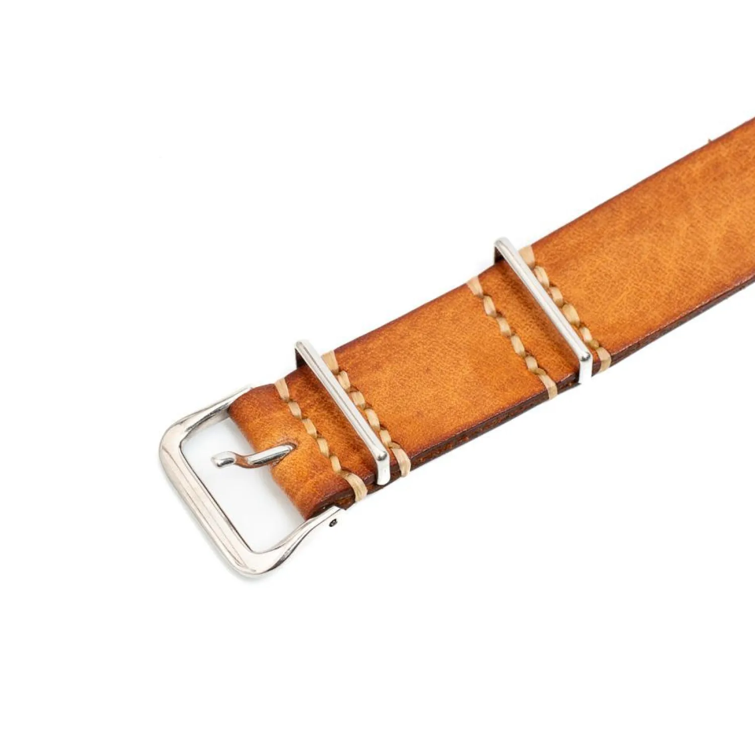 Vasco Vasco<VSCC-640G10 Leather NATO Watch Strap Natural