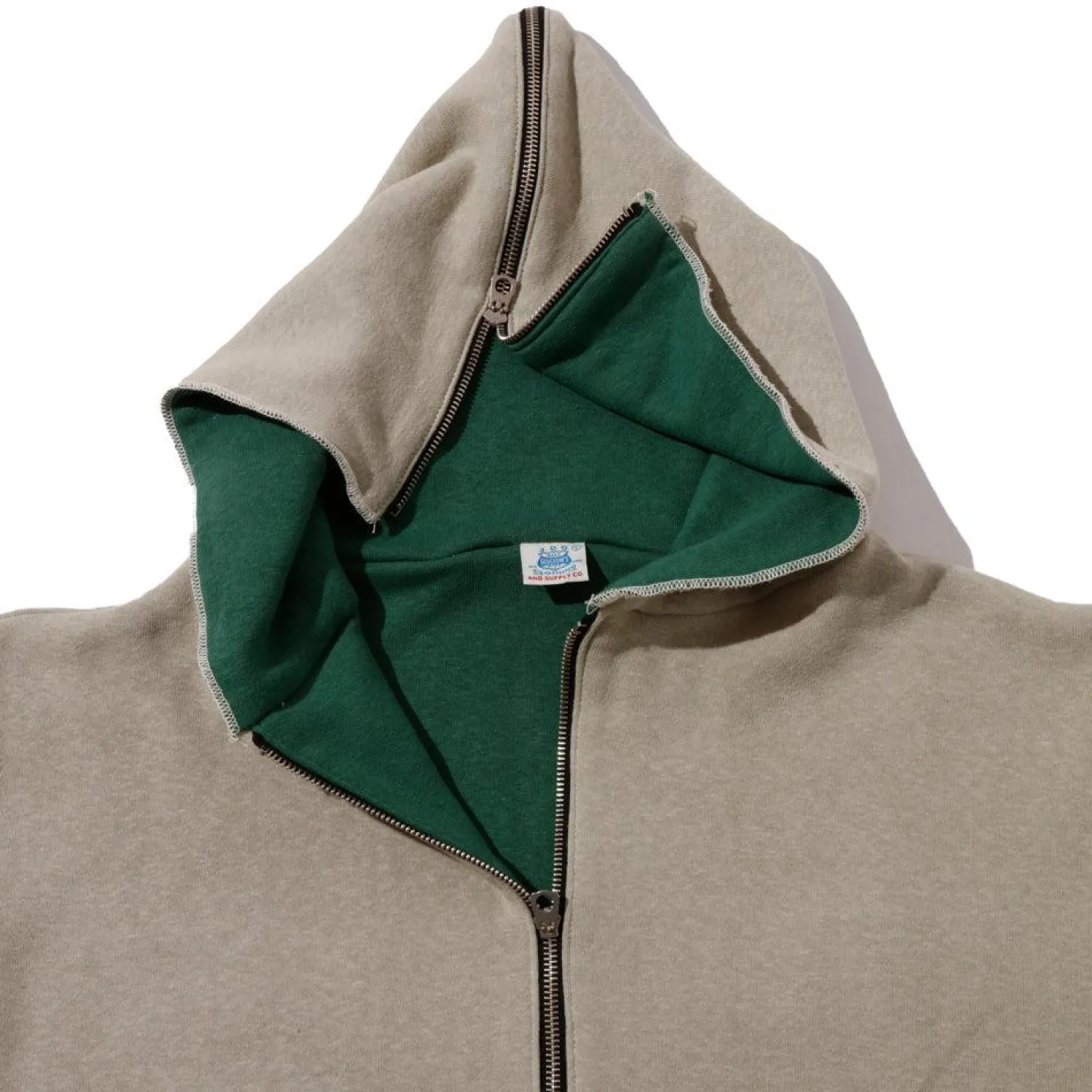 Warehouse & Co x John Gluckow Sweatshirts & Hoodies<Olympic Champion Sweat Parka Beige