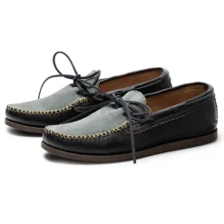 Yuketen Yuketen<Canoe Moc w/ Camp Sole Black x Stone Wash Denim